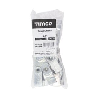 Timco Turn Buttons Zinc  - 2 1/2 "