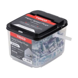 TIMCO Plasterboard Metal Speed Plugs & Screws Silver - 31.5mm
