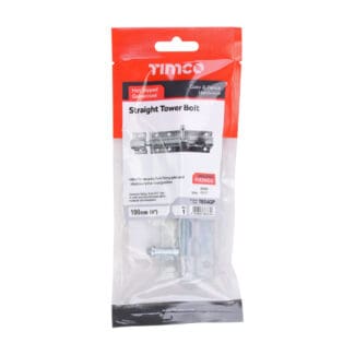 TIMCO Straight Tower Bolt Hot Dipped Galvanised - 4"