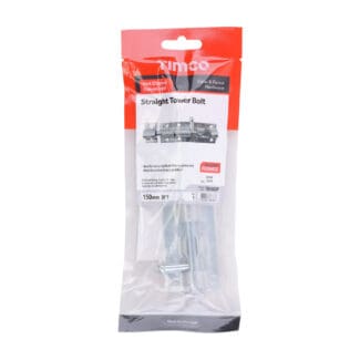 TIMCO Straight Tower Bolt Hot Dipped Galvanised - 6"