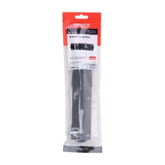 TIMCO Straight Tower Bolt Black - 8"