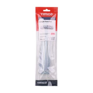 TIMCO Straight Tower Bolt Silver - 8"