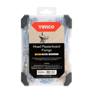 TIMCO Plasterboard Fixings Mixed Tray - 102pcs