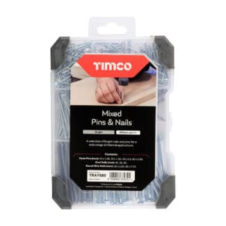 TIMCO Pins & Nails Mixed Tray
 - 495pcs