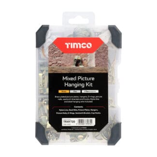 TIMCO Picture Hanging Kit Mixed Tray - 179pcs