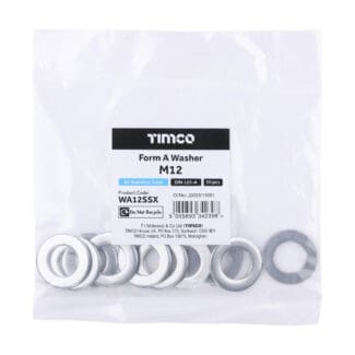 TIMCO Form A Washers DIN125-A A2 Stainless Steel - M12