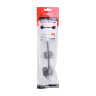 TIMCO Cabin Hooks Wire Pattern Black - 8"
