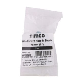 TIMCO Hasp & Staple Wire Pattern Silver - 3"