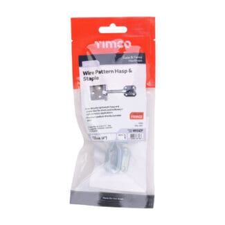 TIMCO Hasp & Staple Wire Pattern Silver - 4"