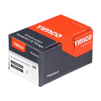 TIMCO Penny / Repair Washers DIN9054 Silver - M8 x 30