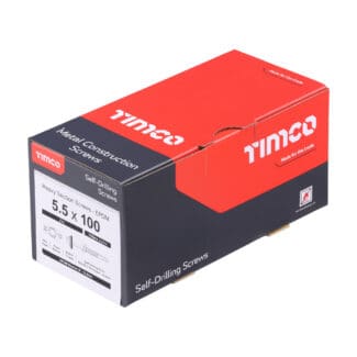 TIMCO Self-Drilling Heavy Section Silver Screws with EPDM Washer - 5.5 x 100