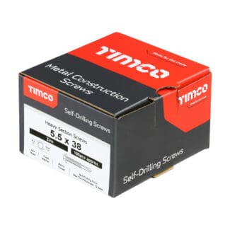 TIMCO Self-Drilling Heavy Section Silver Screws - 5.5 x 38