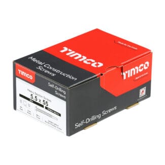 TIMCO Self-Drilling Heavy Section Silver Screws - 5.5 x 55