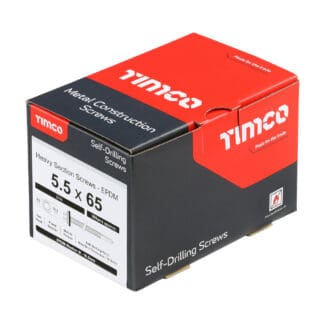 TIMCO Self-Drilling Heavy Section Silver Screws with EPDM Washer - 5.5 x 65