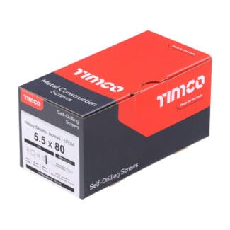 TIMCO Self-Drilling Heavy Section Silver Screws with EPDM Washer - 5.5 x 80